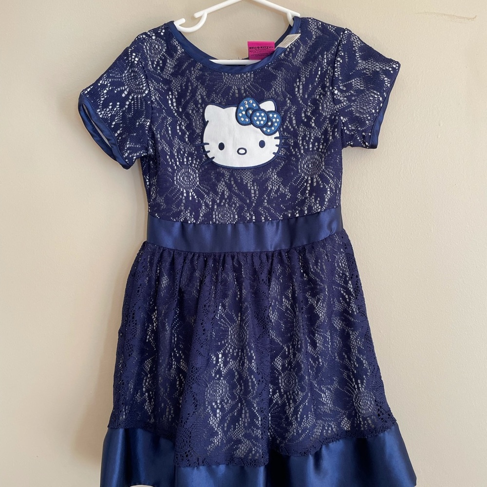 6/6x Hello Kitty lace Dress, Navy Blue